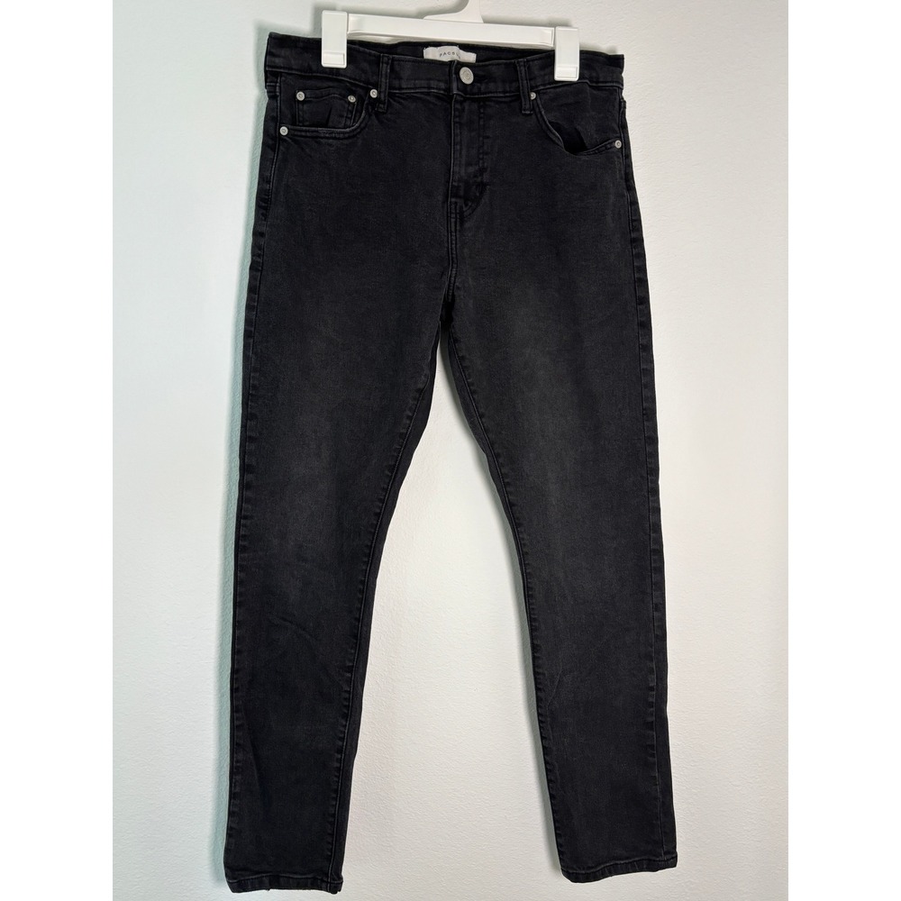 PacSun Athletic Slim Jeans Mens 32x32 Washed Black Denim Pants